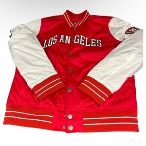 Hollister California Men's Los Angeles Varsity Bomber Jacket Large